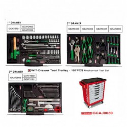 Servante 7 tiroirs 157 outils pro